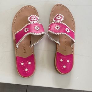 Pink and white Jack Rogers 9.5 sandals
